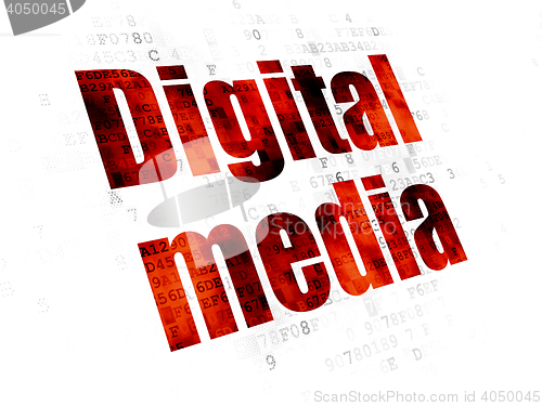Image of Marketing concept: Digital Media on Digital background