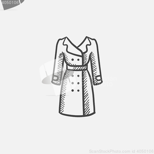 Image of Coat sketch icon.