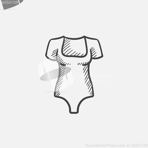 Image of Bodysuit sketch icon.