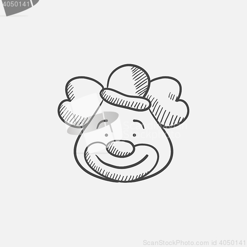 Image of Clown sketch icon.