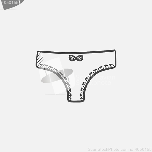 Image of Panties sketch icon.