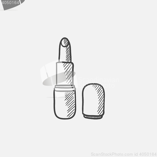 Image of Lipstick sketch icon.