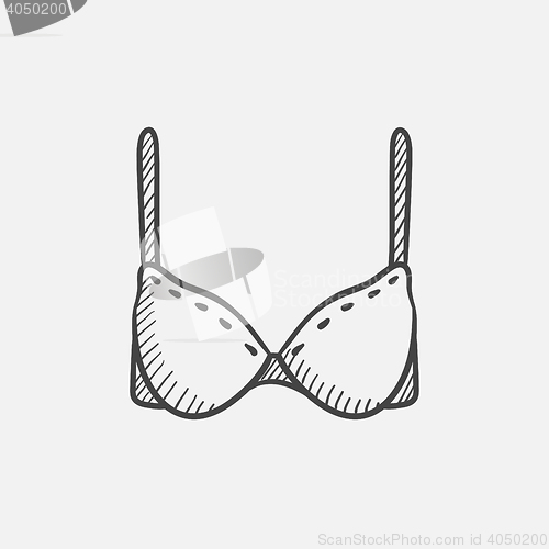 Image of Bra sketch icon.