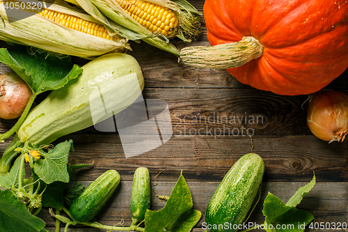 Image of Different raw vegetables