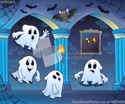 Image of Ghosts in haunted castle theme 3