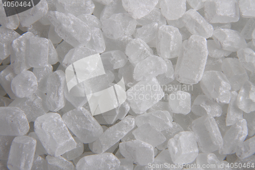 Image of white sugar crystal texture