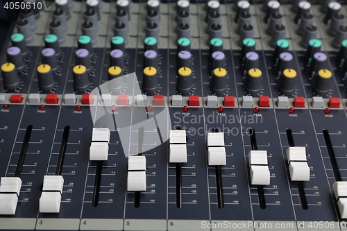 Image of Audio Mixer Board