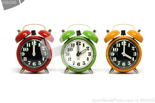 Image of alarm clocks