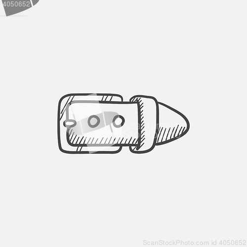 Image of Belt buckle  sketch icon.