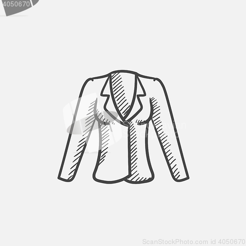 Image of Jacket sketch icon.