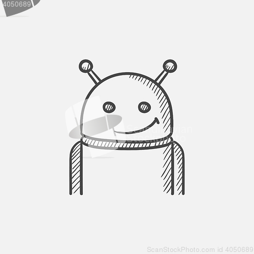 Image of Android sketch icon.