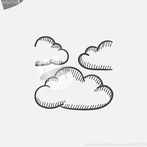 Image of Clouds sketch icon.