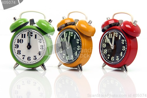 Image of timing alarm clocks