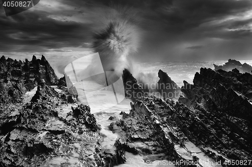 Image of Inhospitable seascape wild weather