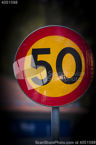 Image of speed limit