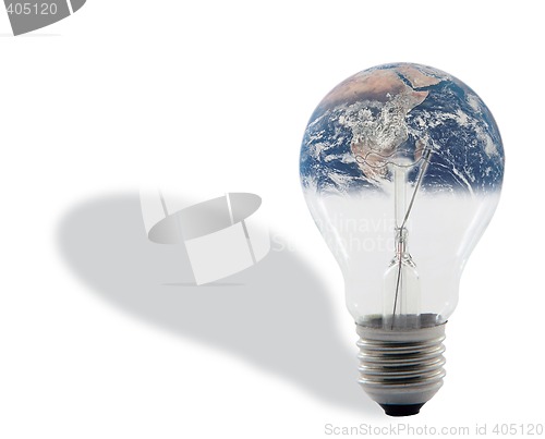 Image of bulb and earth