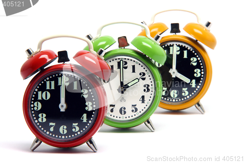 Image of color clocks