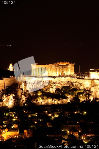 Image of lights of parthenon