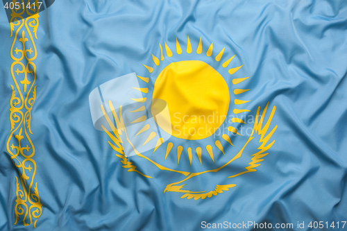 Image of Textile flag of Kazakhstan