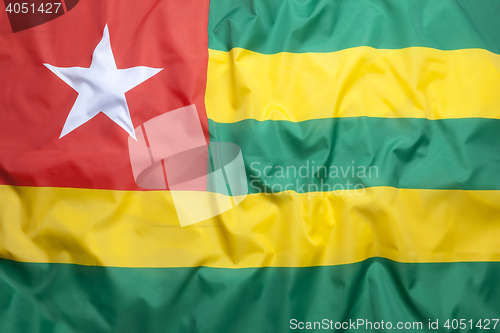 Image of Textile flag of Togo