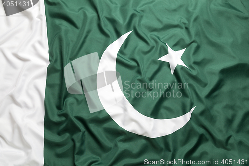 Image of Textile flag of Pakistan