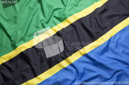 Image of Textile flag of Tanzania