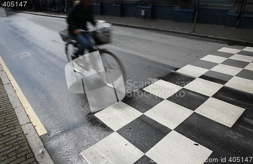 Image of Fast morning cyclist