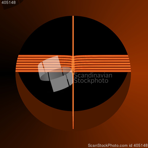 Image of Orange and Brown Abstract