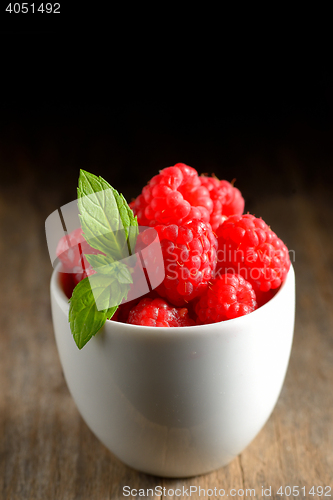 Image of Raspberry fruit isolated