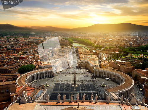 Image of View on Vatican city