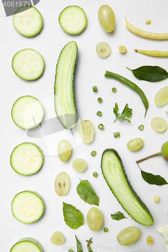 Image of different green vegetables