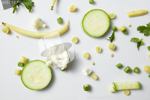 Image of fresh organic green vegetables