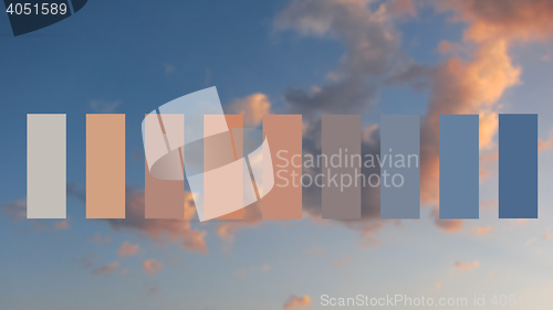 Image of Texture sky and clouds at sunset