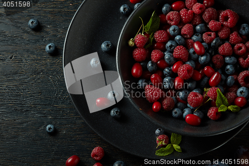 Image of plate with healthy berries