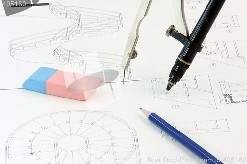 Image of pencil and design