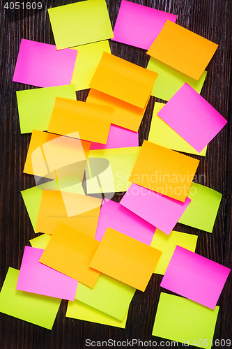 Image of color sheets for note