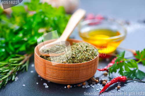 Image of dry parsley