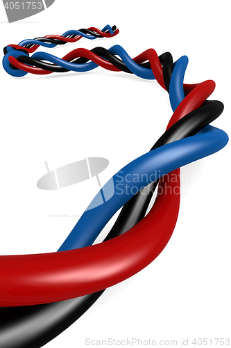 Image of Isolated wire on white