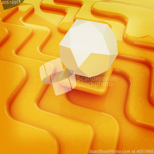 Image of Virtual background. 3D illustration. Vintage style.