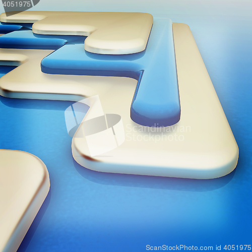 Image of Virtual background. 3D illustration. Vintage style.