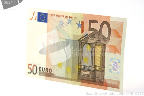 Image of banknote isolated