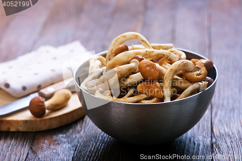 Image of raw mushrooms