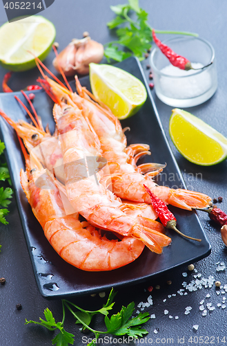 Image of boiled shrimps