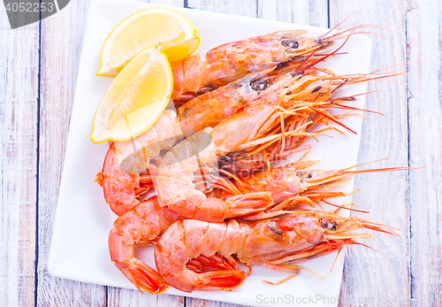 Image of boiled shrimps