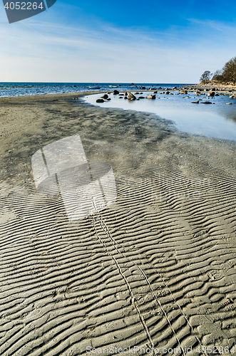 Image of Estonian Baltic Sea coast, the tide