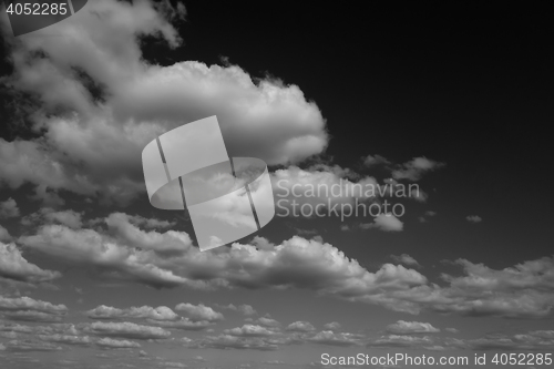 Image of black and white sky