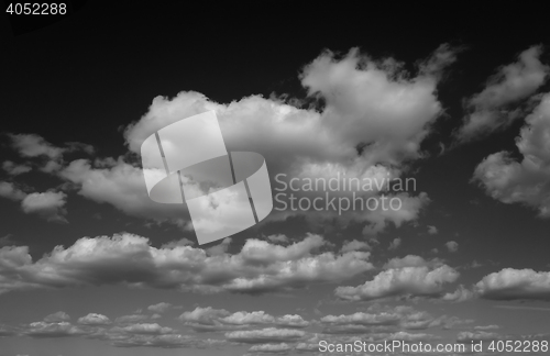 Image of black and white sky