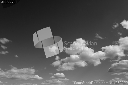 Image of black and white sky