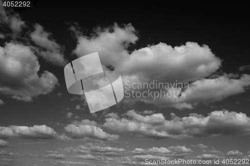 Image of black and white sky