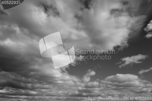 Image of black and white sky